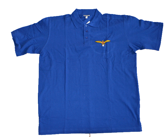 Polo-shirt, royalblau, Gr. XL